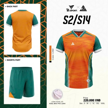 ÁO BÓNG ĐÁ S2/S14